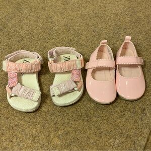 Zara Pink Kids Dress Shoes Set